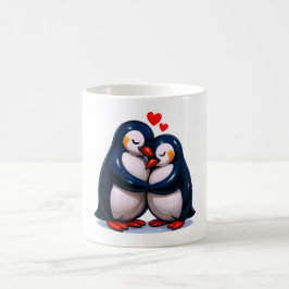 Niedliche Pinguin-Liebe Kaffeetasse