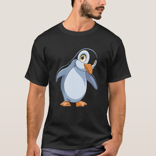 Niedliche Pinguin-Liebhaber Präsenz für Mädchen un T-Shirt (Vorderseite)