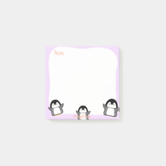 Niedliche Pinguin Sticky Notes Post-it Klebezettel