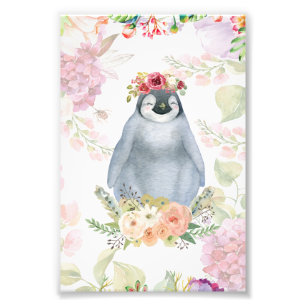 Niedliche Pinguin-Tochter Geburtstagsgeschenk, Lie Fotodruck