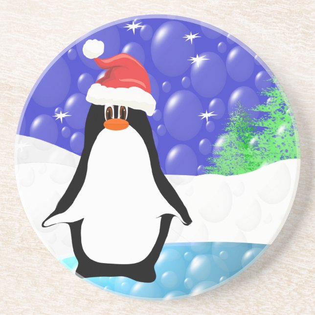 Niedliche Pinguin-Untersetzer Untersetzer (Vorne)
