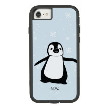 Niedliche Pinguin Winterschneebild