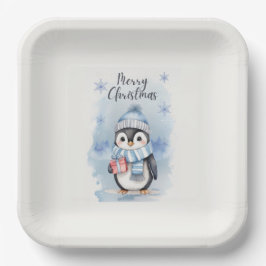 Niedliche Pinguine 2 Pappteller