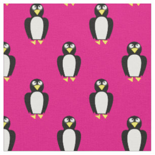 Niedliche Pinguine Kinder Baby Kinderzimmer Pink Stoff