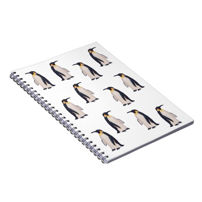 Niedliche Pinguine Muster Notizblock (Rechte Seite)