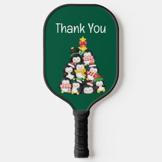 niedliche Pinguine Pickleball Schläger (Vorderseite)