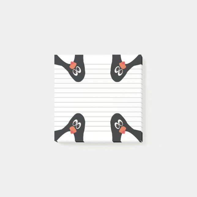 niedliche Pinguine Post-it Klebezettel (Vorderseite)