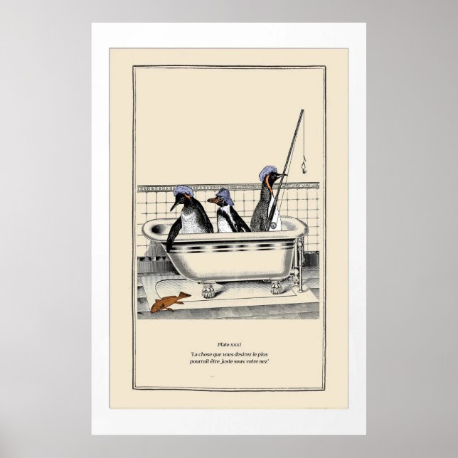 Niedliche Pinguine Poster (Vorne)