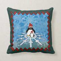 Niedliche Pinguine und sonniger Winter