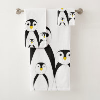 Niedliche Pinguinfamilie