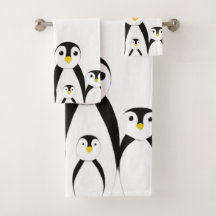 Niedliche Pinguinfamilie