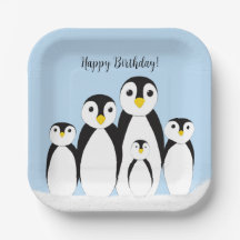 Niedliche Pinguinfamilie