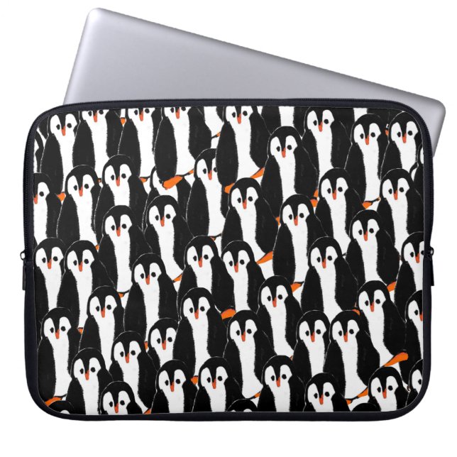 Niedliche Pinguinpilze Laptopschutzhülle (Vorderseite)