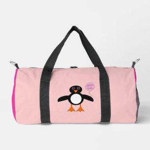 Niedliche Pink Baby Girl Pinguin Diaper Bag Duffle Bag
