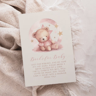 Niedliche Pink Bear Baby Shooting Books for Baby Begleitkarte