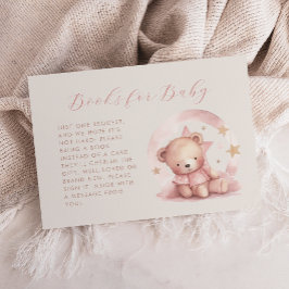 Niedliche Pink Bear Baby Shooting Books for Baby Begleitkarte