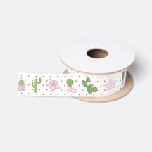 Niedliche Pink Cactus Baby Dusche