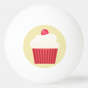niedliche Pink Cupcakes Tischtennisball