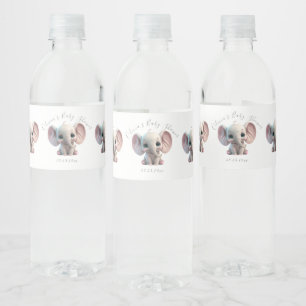 Niedliche Pink Elephant Girl Babydusche