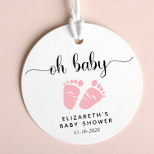 Niedliche Pink Feet Baby Girl Dusche