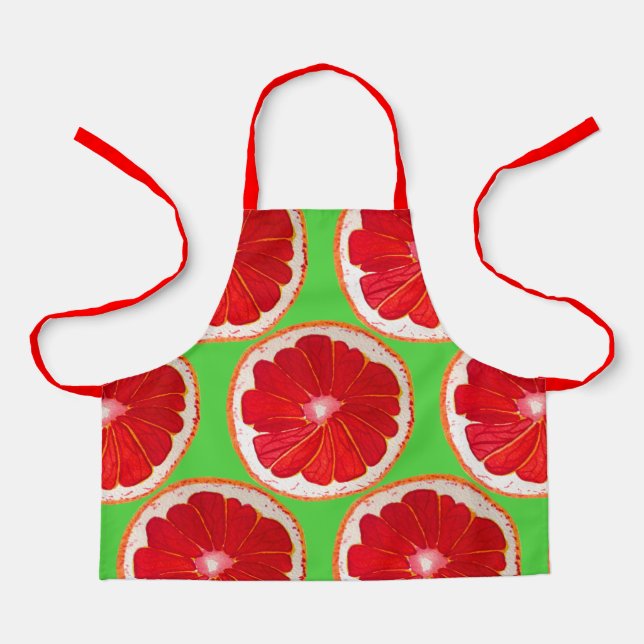 Niedliche Pink Grapefruits Frucht Jummy Schürze (Vorderseite)