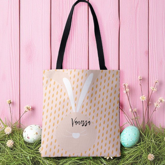 Niedliche Pink Green Happy Osterkarotten und sonni Tasche (Von Creator hochgeladen)