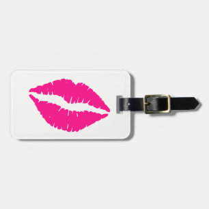 Niedliche Pink Kisses Krawatte Gepäckanhänger
