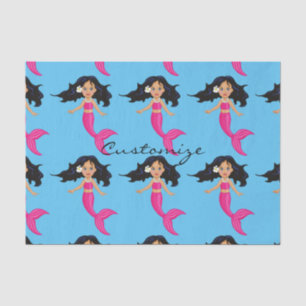 Niedliche Pink-Schwänze-Mermaid Thunder_Cove Seidenpapier