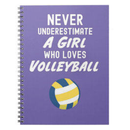 Niedliche Pink Volleyball Geschenke für Kinder Notizblock
