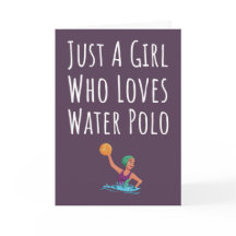 Niedliche Pink Water Polo Karten für kleine Mädche