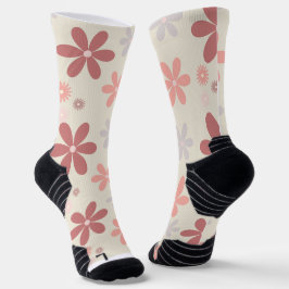 niedliche pinke Blume Socken
