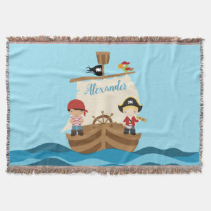 Niedliche Piratenjungs und ein großer Individuell Decke