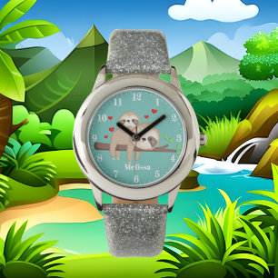 Niedliche Pisten geben Mädchen Namen Armbanduhr