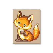 Niedliche Pixel Art Fox