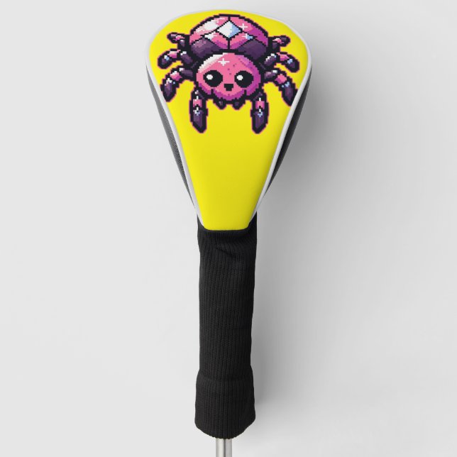 Niedliche Pixel Spiegelung Golf Headcover (Vorderseite)