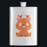 Niedliche pixelartige Kinderspielkarten für Hirsch Flachmann<br><div class="desc">Niedliche pixelige Hirsche</div>
