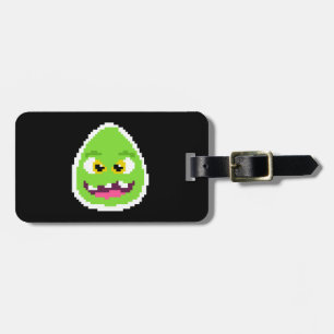 Niedliche pixelige Eiermonster-Tasse Gepäckanhänger
