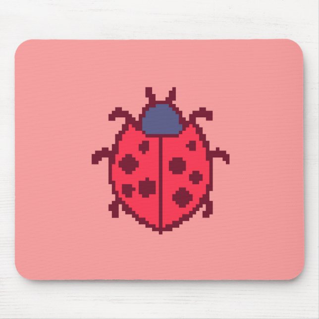 Niedliche, pixelige Herdkissen Mousepad (Vorne)