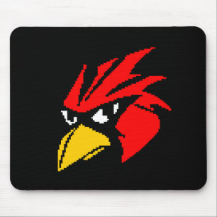Niedliche pixelige Vogelgesichtszange Tasche Sanit Mousepad