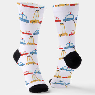 Niedliche Pkw Taxi Polizeimuster Socken