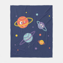 Niedliche Planeten Cartoon Weltraumwissenschaft Ki