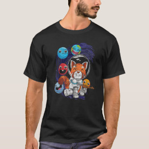 Niedliche Planeten Weltraum China Tieratlantik T-Shirt
