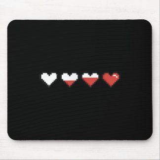 Niedliche Pocket Pixel Red Heart Valentine's Day Mousepad