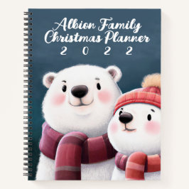 Niedliche Polar Bären-Kneipen mit Carven Notizbuch