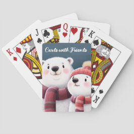Niedliche Polar Bären-Kneipen mit Carven Spielkarten