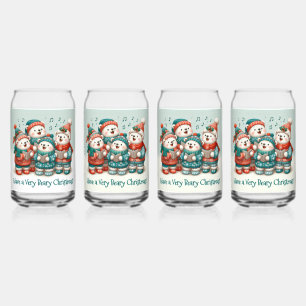 Niedliche Polar Bären Sing haben eine sehr schöne Dosenglas