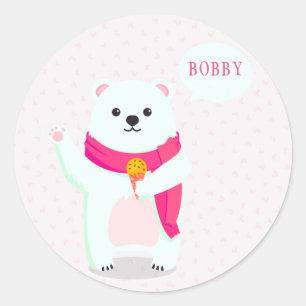 Niedliche Polar Bear Personalisiert Stickers