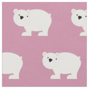 Niedliche Polar Bears Baby Kinderzimmer Dekoration Stoff