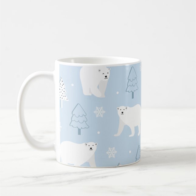 Niedliche Polarbären Kaffeetasse (Links)