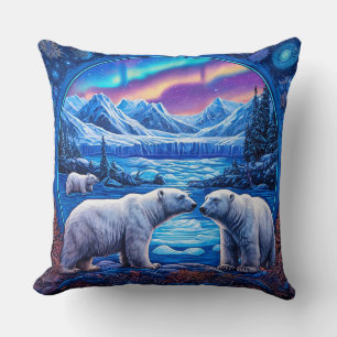 Niedliche Polarbären Kissen
